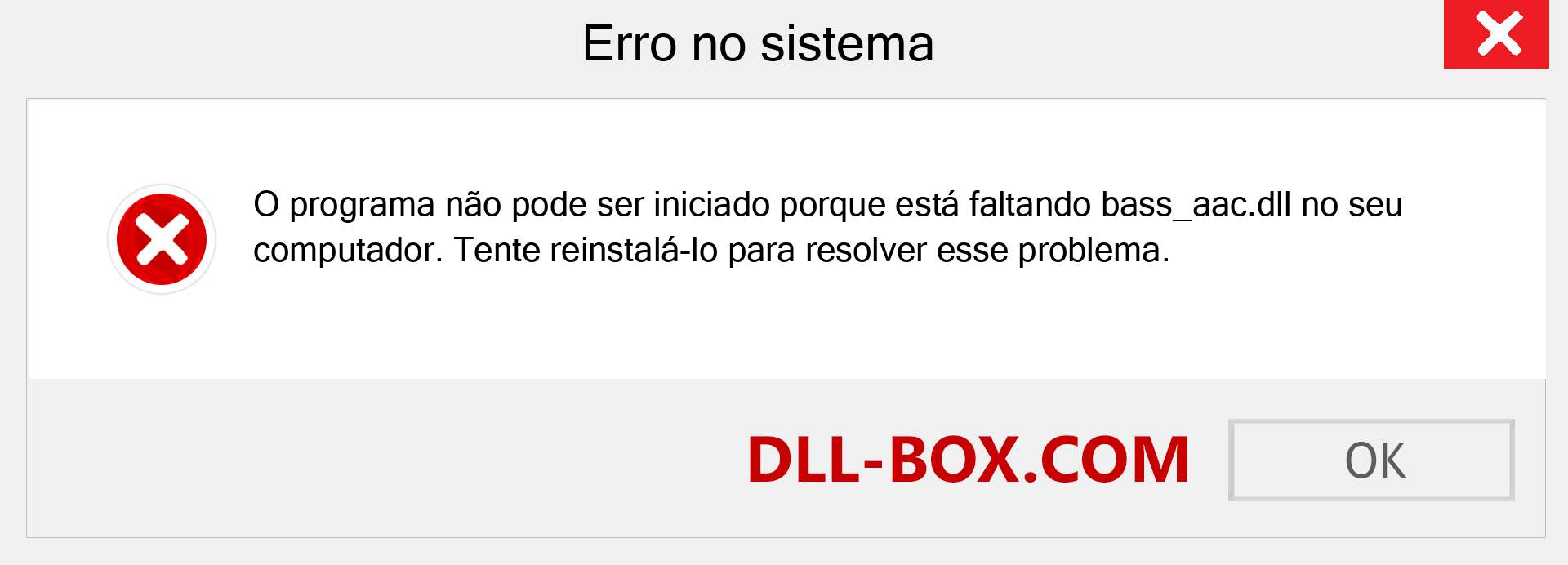 Arquivo bass_aac.dll ausente ?. Download para Windows 7, 8, 10 - Correção de erro ausente bass_aac dll no Windows, fotos, imagens